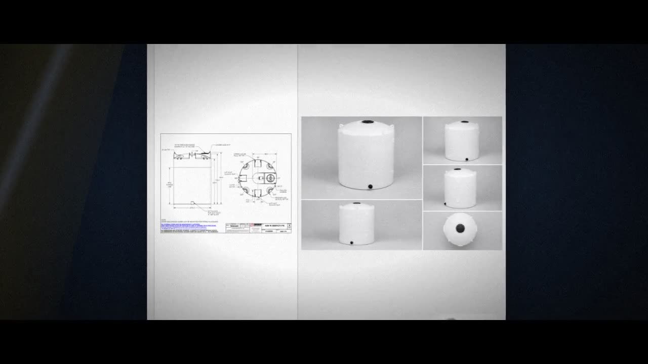 Snyder Industries 3000 Gallon HDPE Vertical Liquid Storage Tank with A video