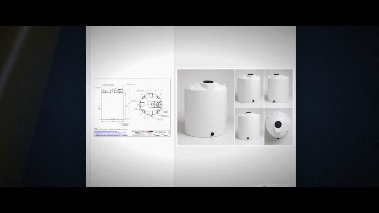 Snyder Industries 3000 Gallon HDPE Vertical Liquid Storage Tank with A video