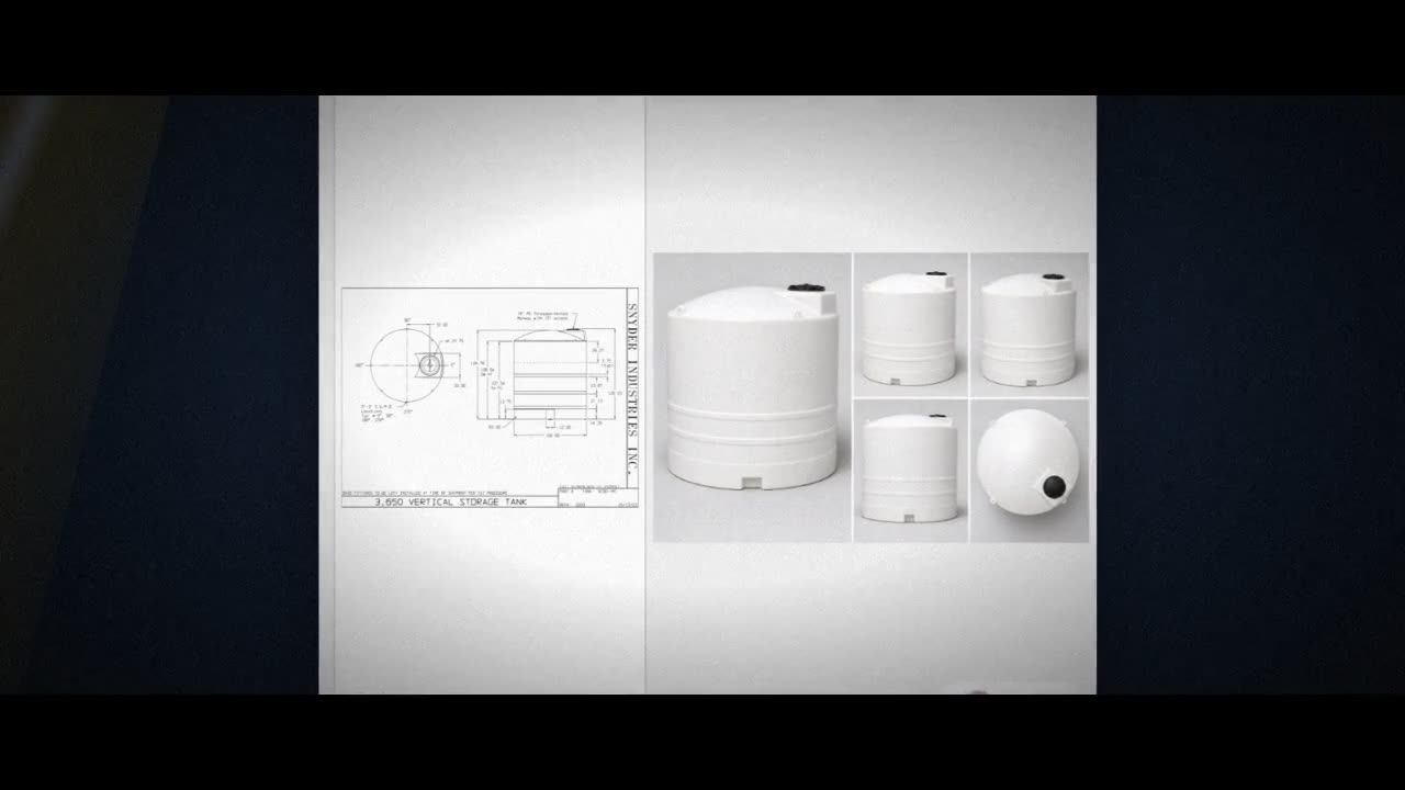Snyder Industries 3650 Gallon HDPE Vertical Liquid Storage Tank with A video
