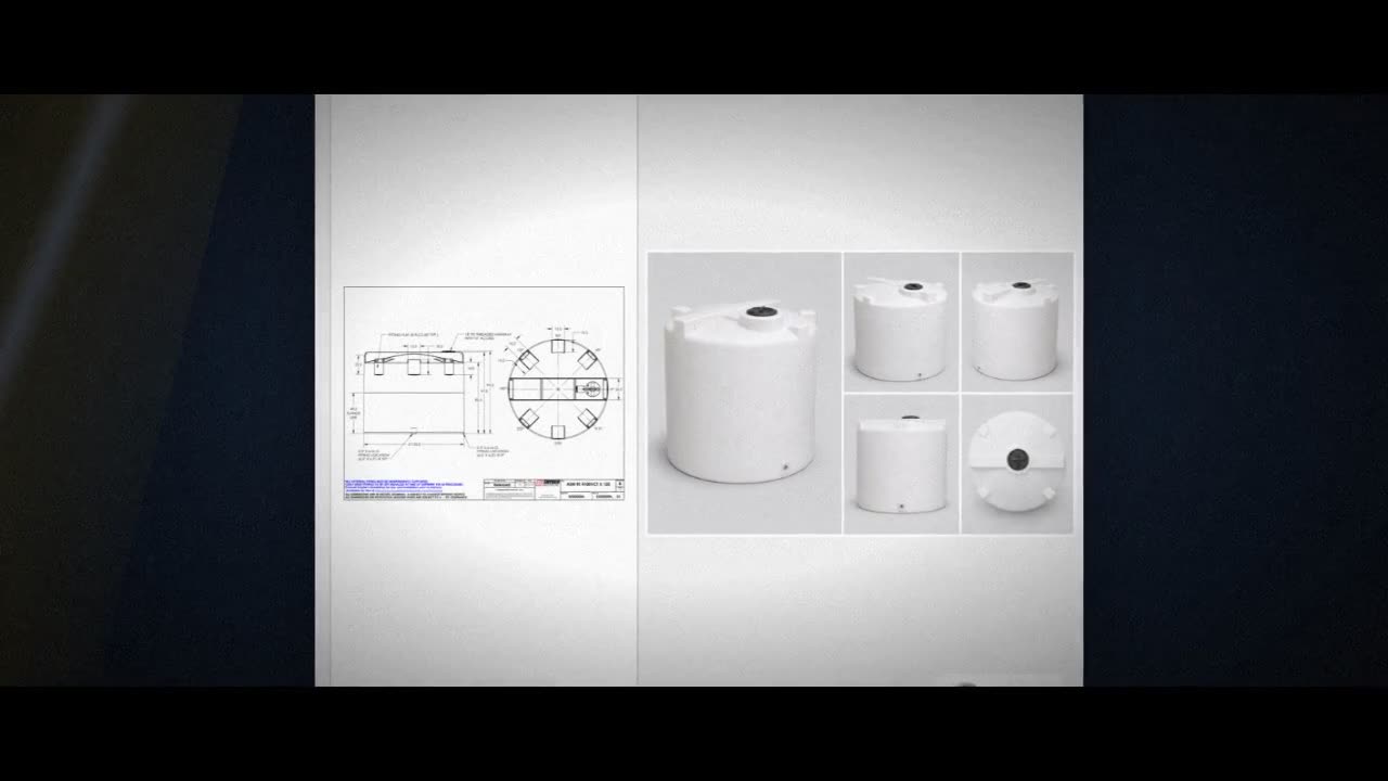 Snyder Industries 4100 Gallon HDPE Vertical Liquid Storage Tank with A video