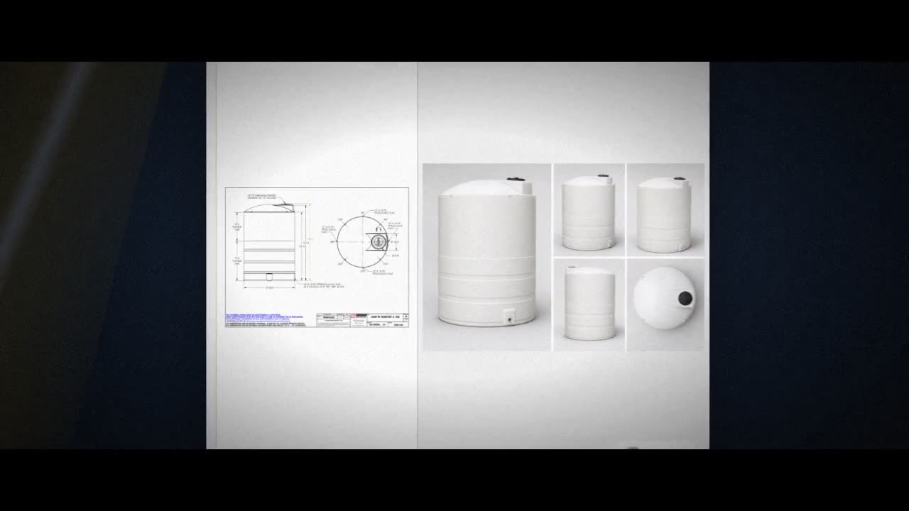 Snyder Industries 4650 Gallon HDPE Vertical Liquid Storage Tank with A video