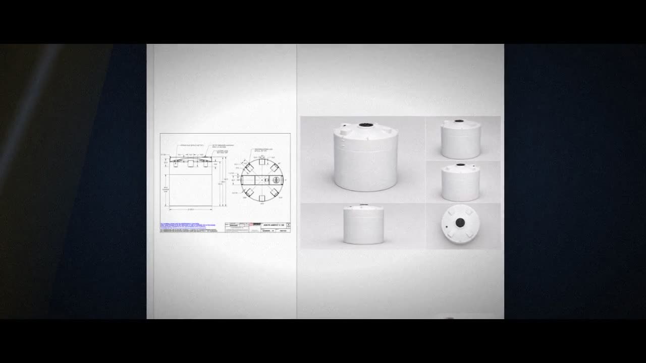 Snyder Industries 6200 Gallon HDPE Vertical Liquid Storage Tank with A video