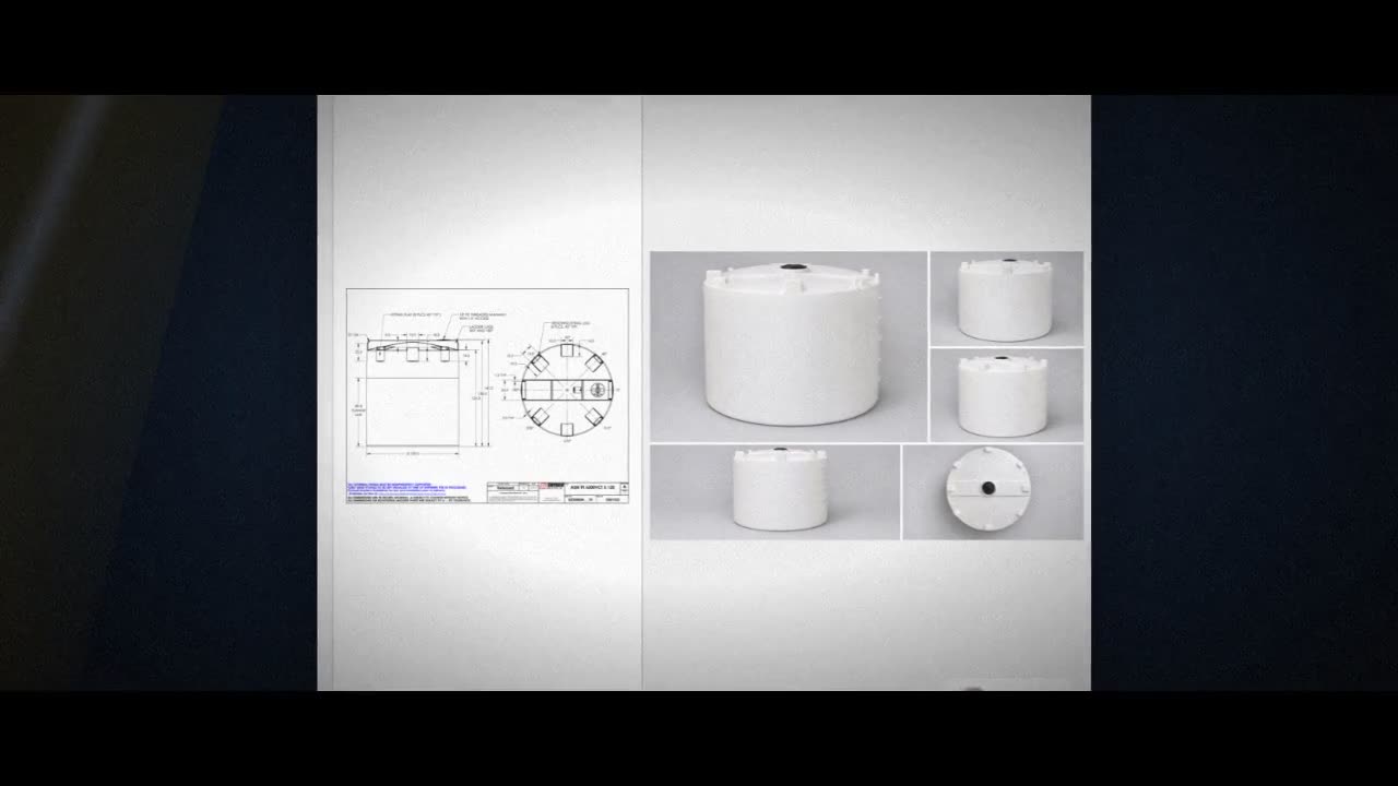 Snyder Industries 6200 Gallon HDPE Vertical Liquid Storage Tank with A video