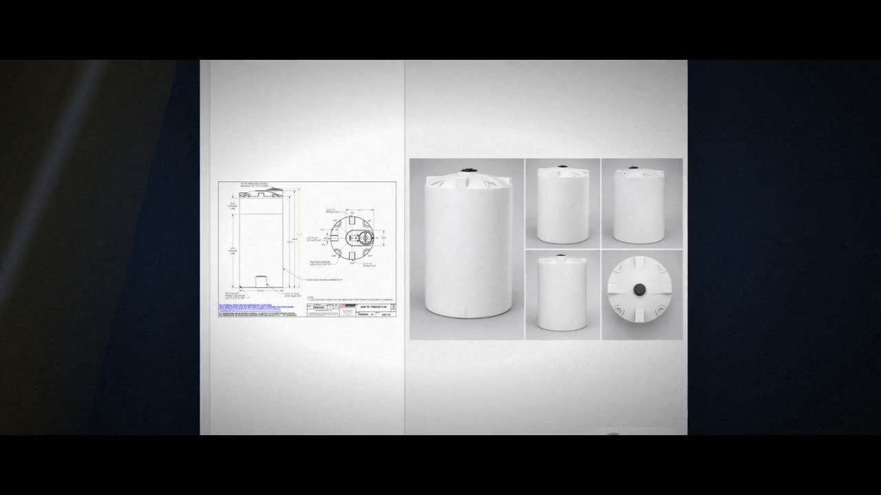 Snyder Industries 1900 Gallon HDPE Vertical Liquid Storage Tank with A video