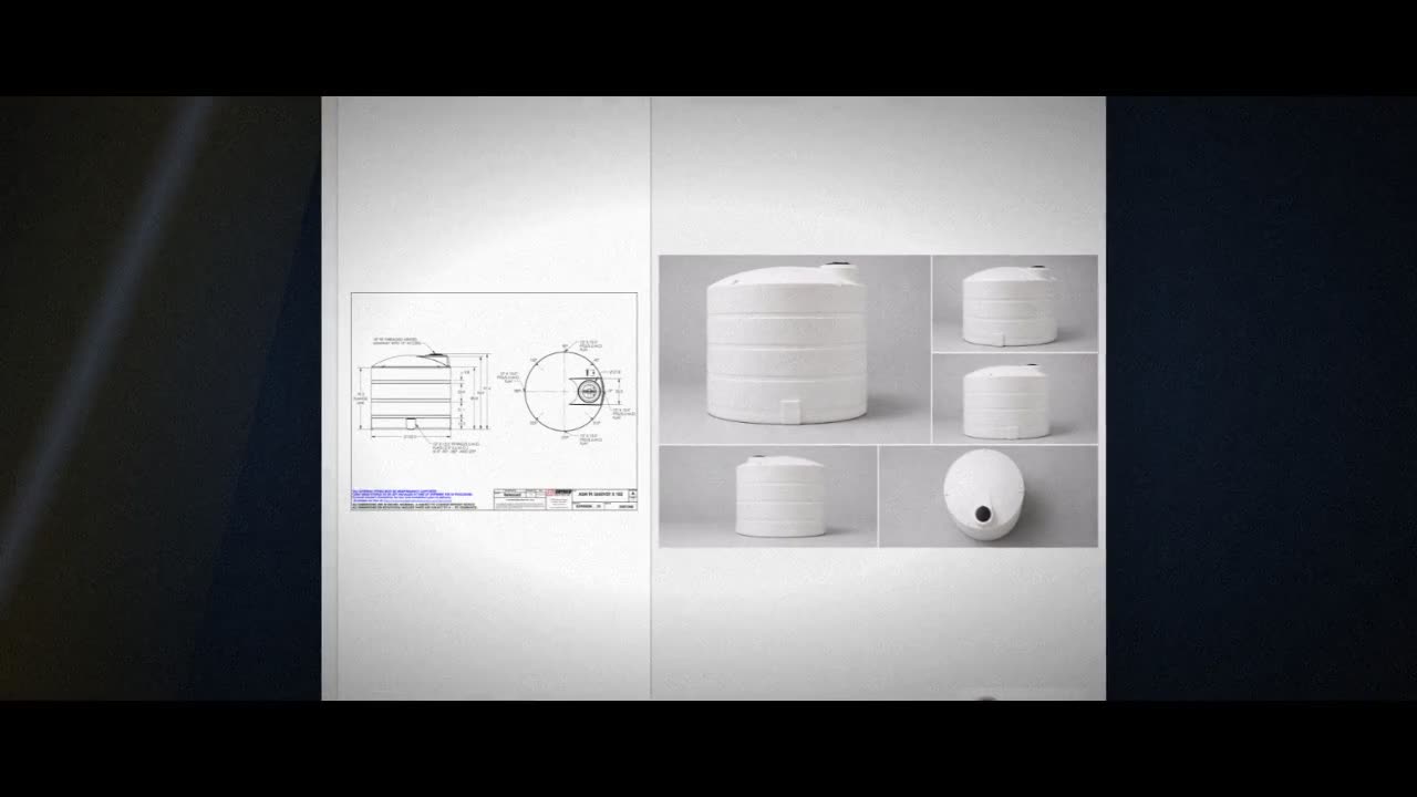 Snyder Industries 2650 Gallon HDPE Vertical Liquid Storage Tank with A video