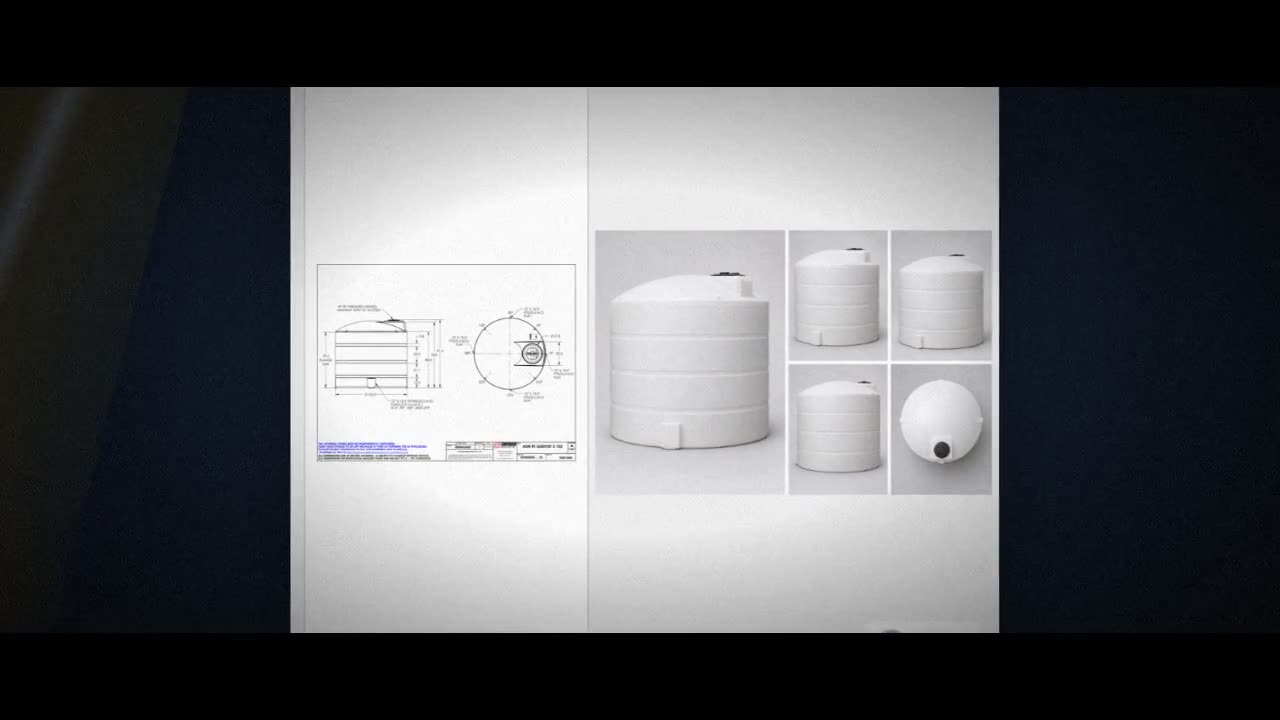 Snyder Industries 2650 Gallon HDPE Vertical Liquid Storage Tank with A video