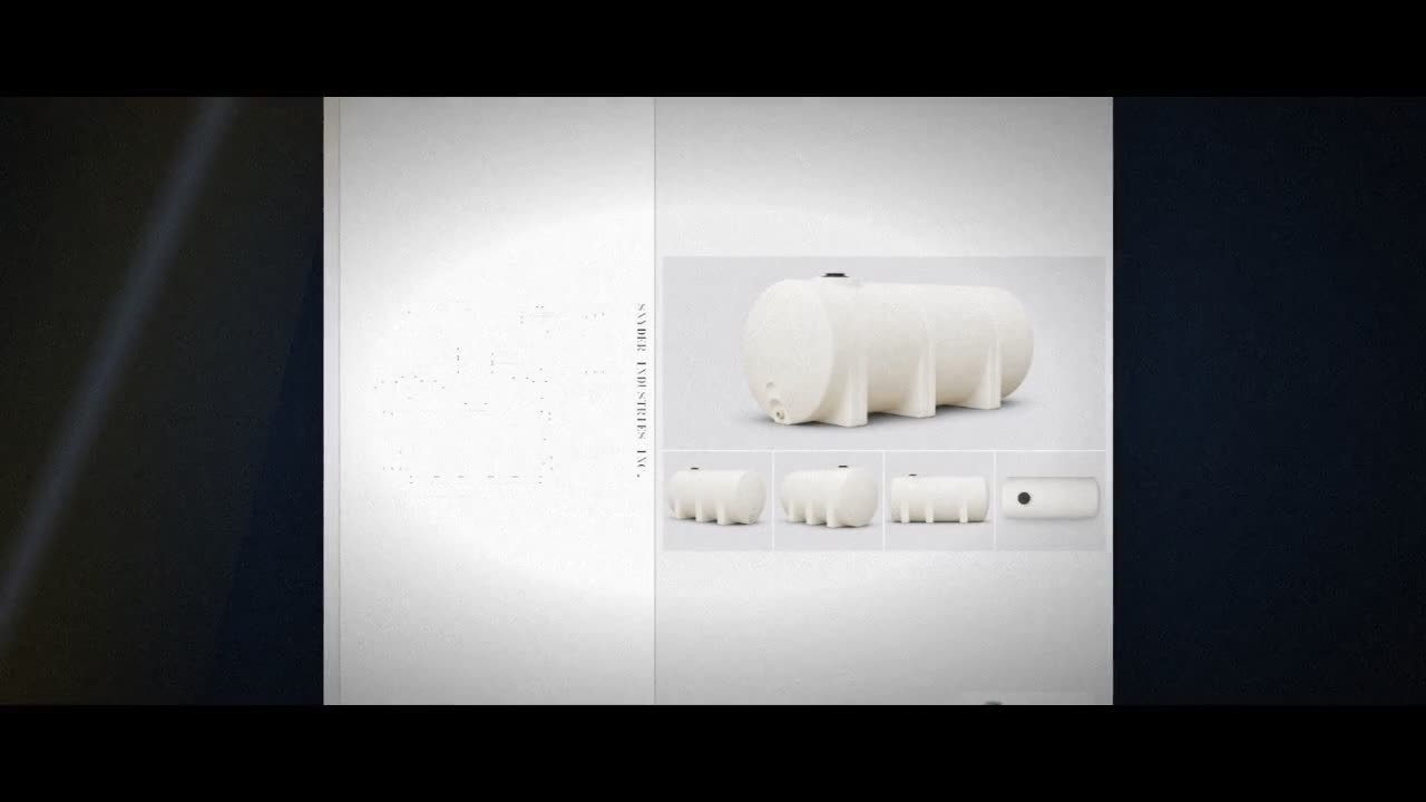 Snyder Industries 2600 Gallon Plastic Horizontal Leg Tank in White video