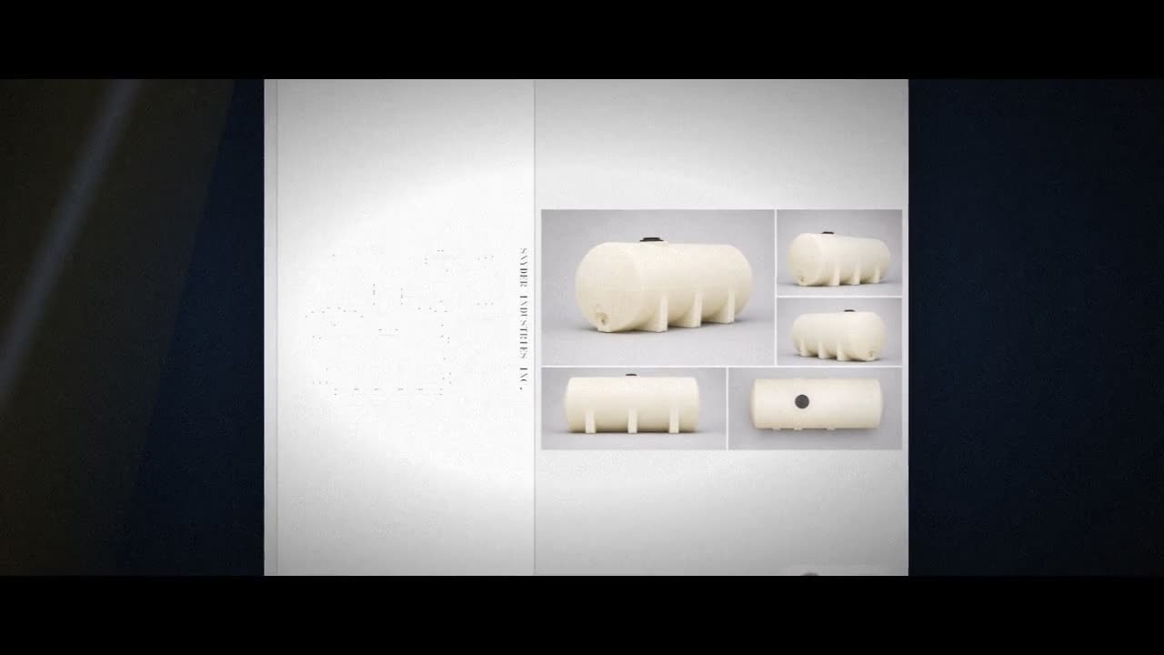 Snyder Industries 2600 Gallon Plastic Horizontal Leg Tank in White video