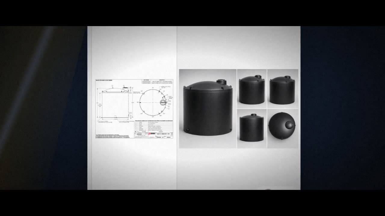 Snyder Industries 10000 Gallon Plastic Vertical Water Storage Tank in  video