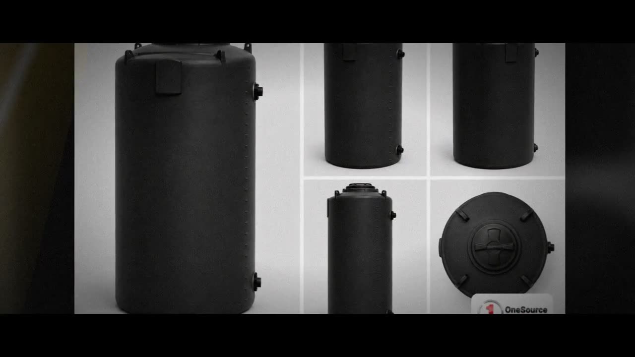 Snyder Industries 300 Gallon Plastic Vertical Water Storage Tank in Bl video