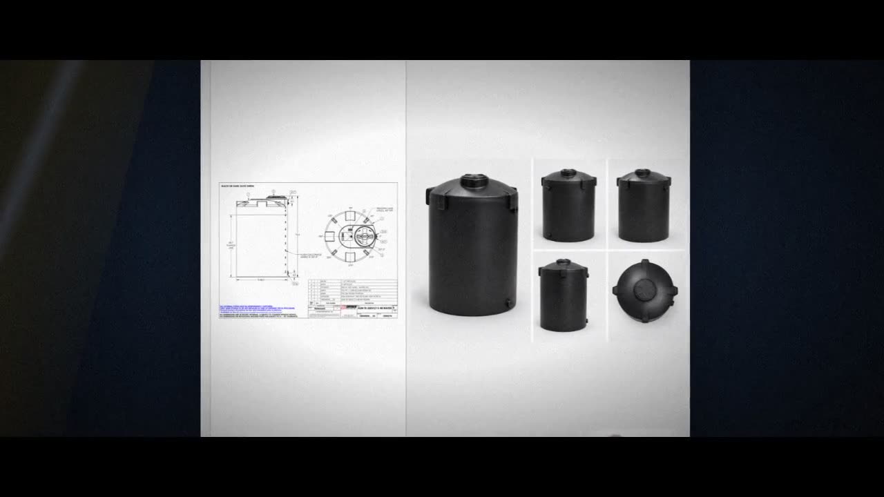 Snyder Industries 550 Gallon Plastic Vertical Water Storage Tank in Bl video