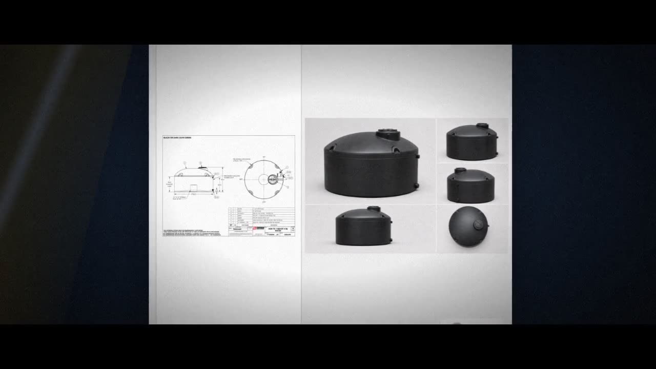Snyder Industries 1100 Gallon Plastic Vertical Water Storage Tank in B video