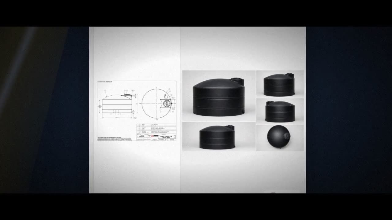 Snyder Industries 1100 Gallon Plastic Vertical Water Storage Tank in B video