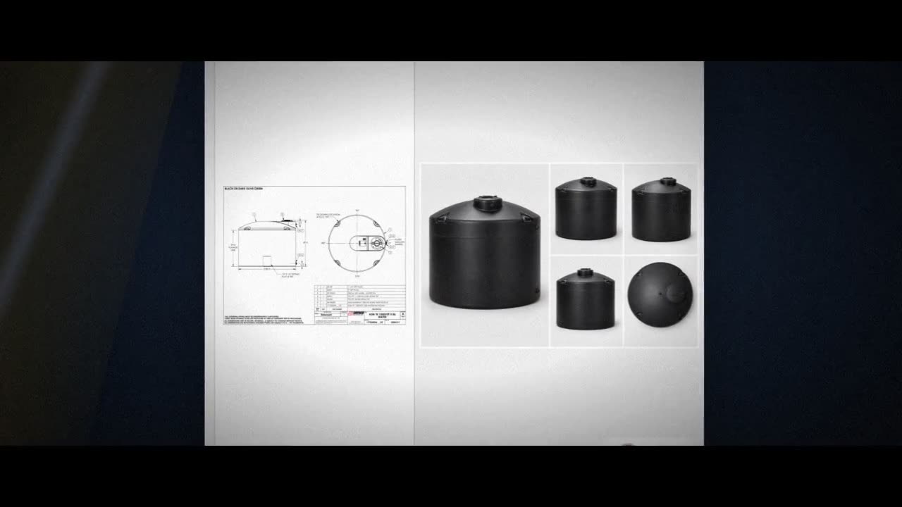 Snyder Industries 1500 Gallon Plastic Vertical Water Storage Tank in B video