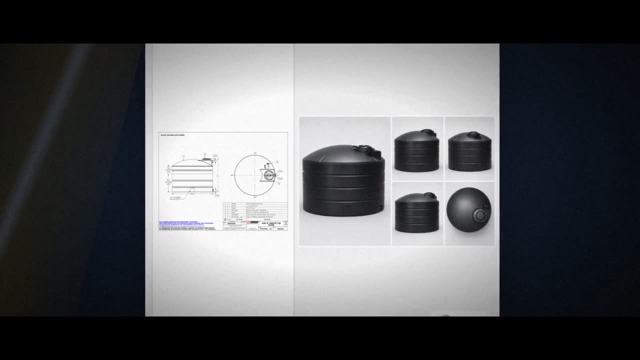 Snyder Industries 1500 Gallon Plastic Vertical Water Storage Tank in B video