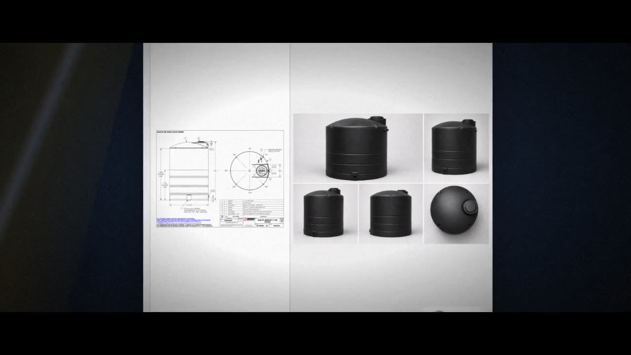 Snyder Industries 5000 Gallon Vertical Water Storage Tank in Black video