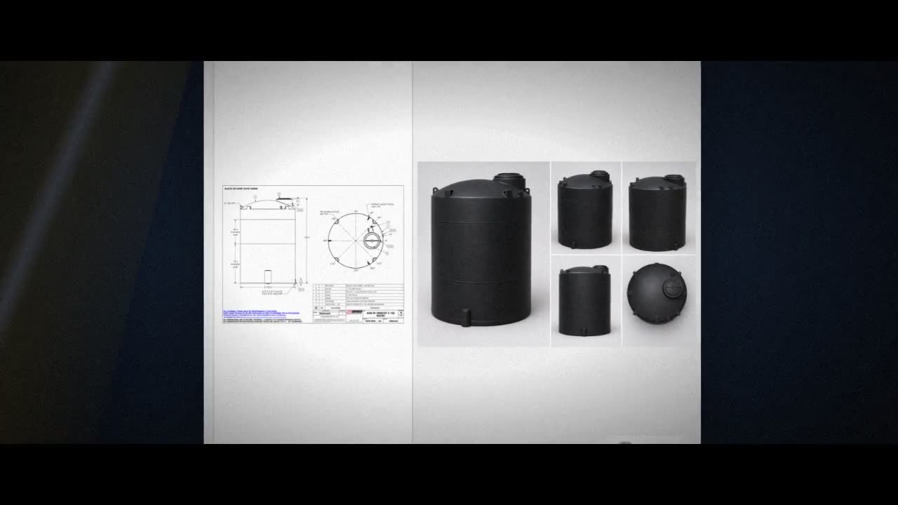 Snyder Industries 5000 Gallon Plastic Vertical Water Storage Tank in B video