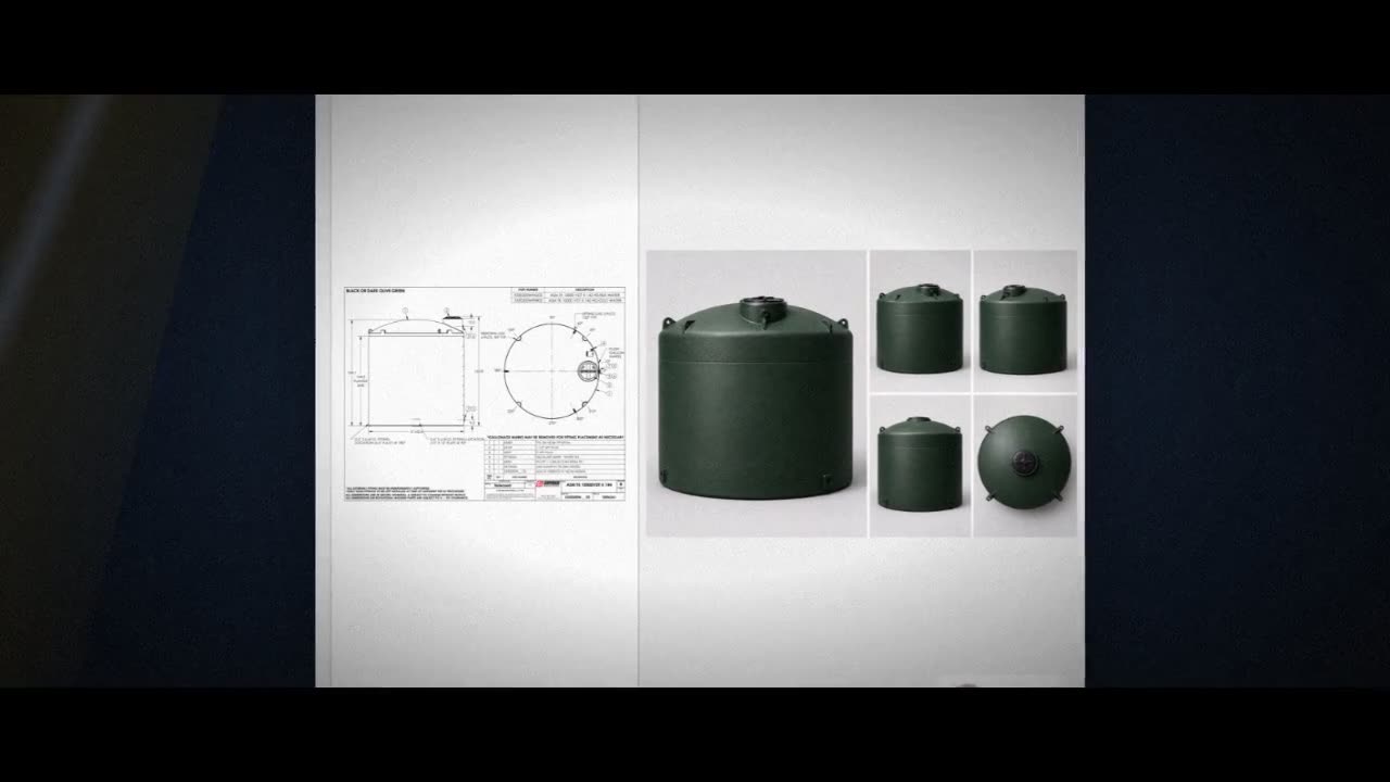 Snyder Industries 10000 Gallon Plastic Vertical Water Storage Tank in  video