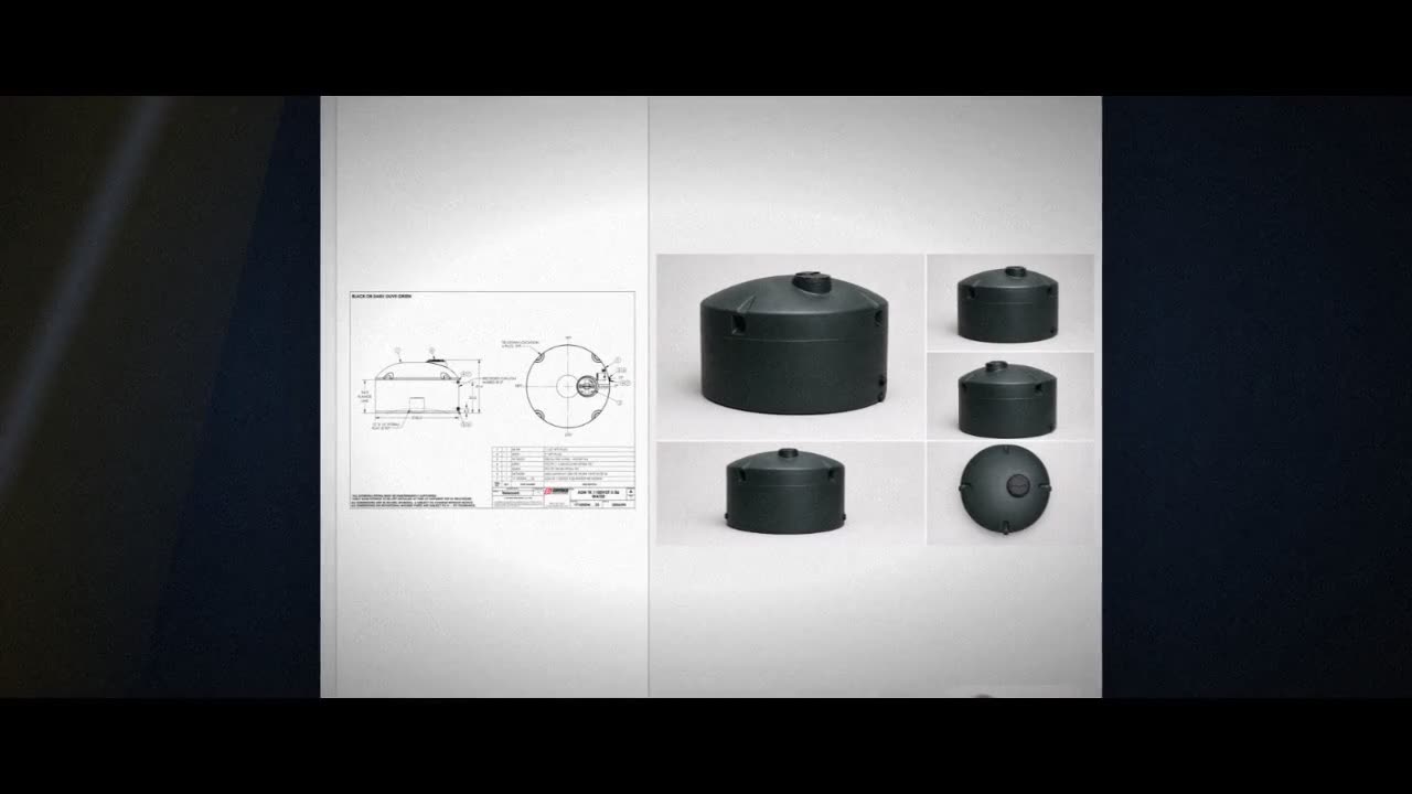 Snyder Industries 1100 Gallon Plastic Vertical Water Storage Tank in G video