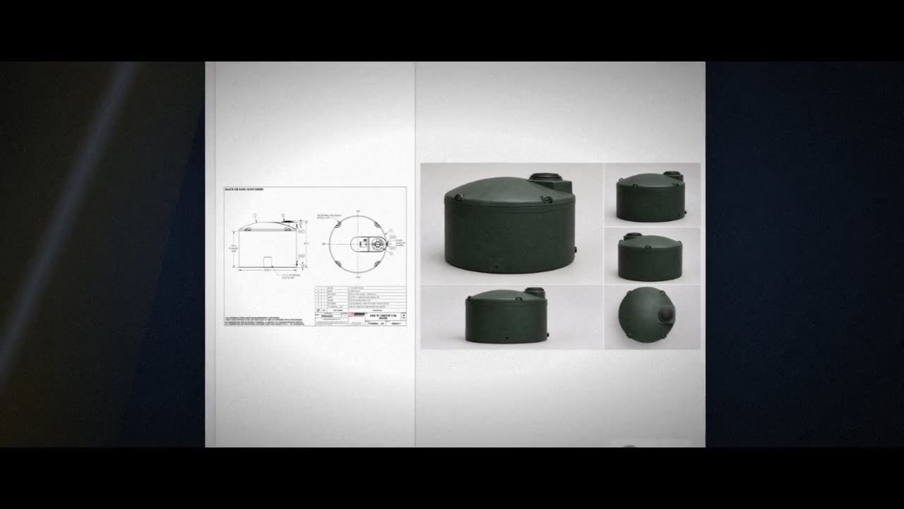 Snyder Industries 1500 Gallon Plastic Vertical Water Storage Tank in G video