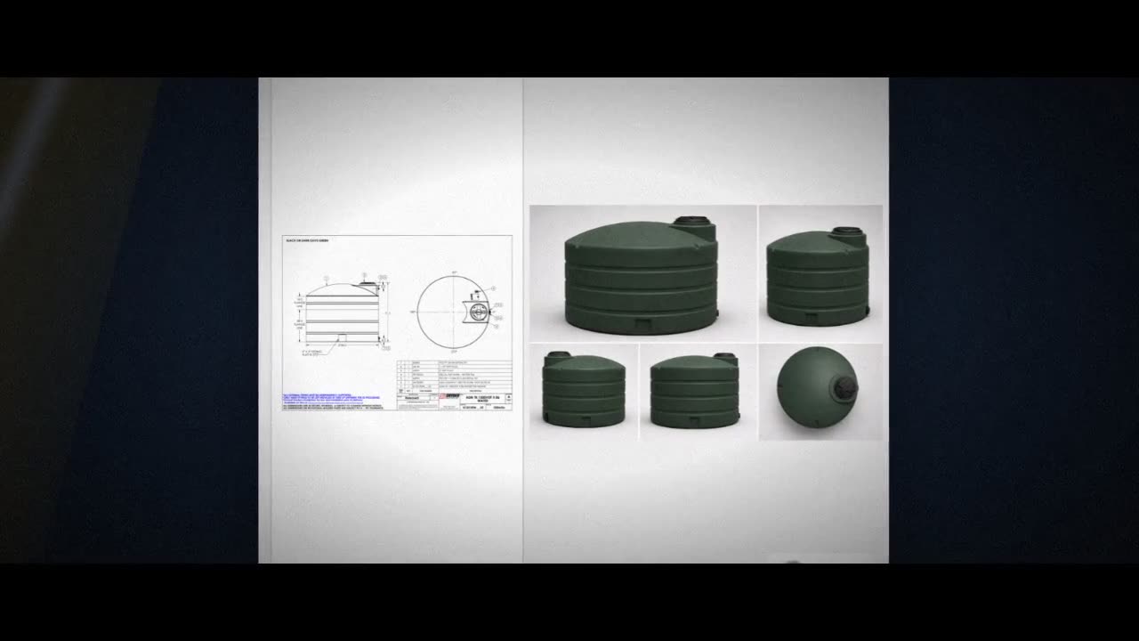Snyder Industries 1500 Gallon Plastic Vertical Water Storage Tank in G video