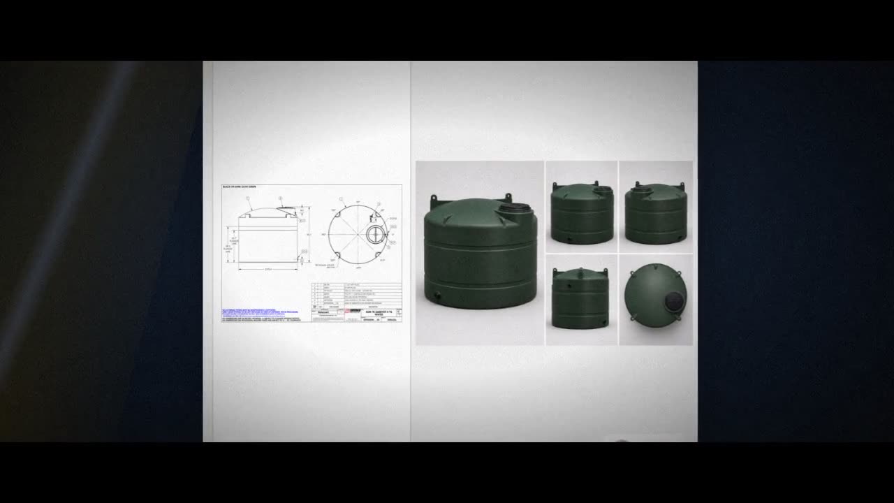 Snyder Industries 2600 Gallon Plastic Vertical Water Storage Tank in G video