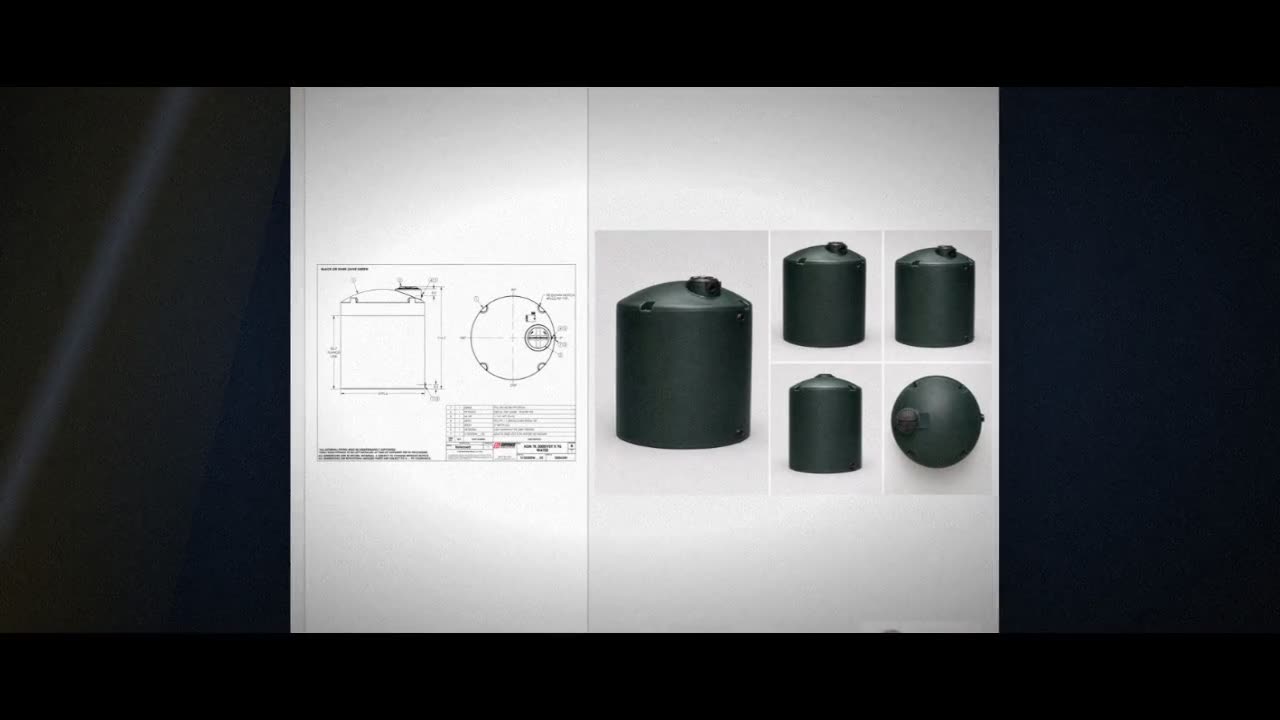 Snyder Industries 3000 Gallon Plastic Vertical Water Storage Tank in G video