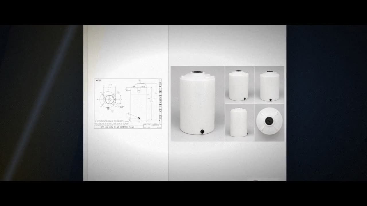 Snyder Industries 300 Gallon Plastic Vertical Water Storage Tank in Wh video