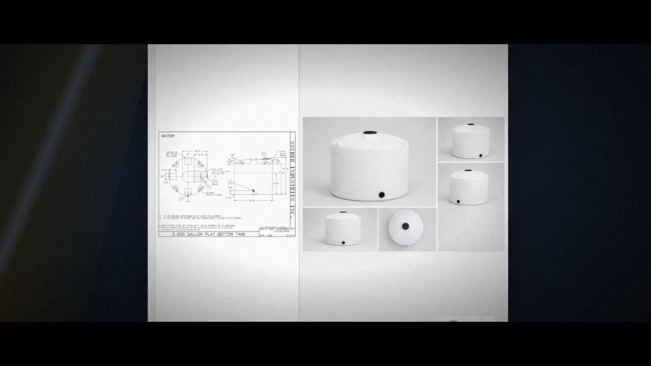 Snyder Industries 2000 Gallon Plastic Vertical Water Storage Tank in W video