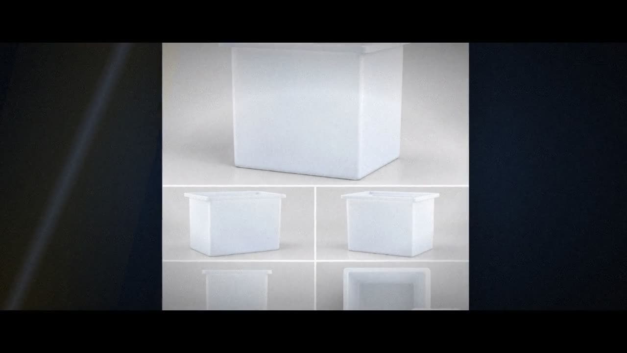 Chem-Tainer 11 Gallon PE Rectangular Open Top Tank video