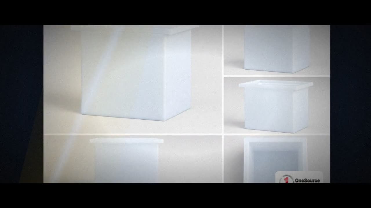 Chem-Tainer 7 Gallon PE Rectangular Open Top Tank video