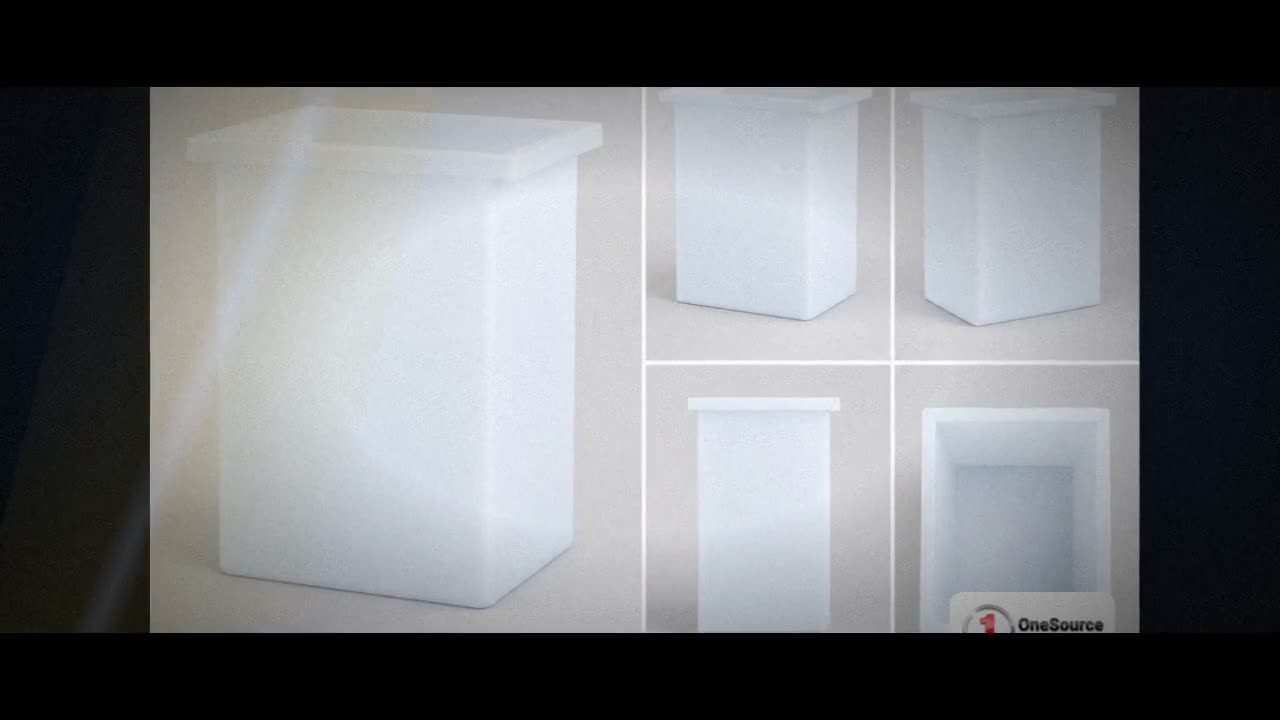 Chem-Tainer 11 Gallon PE Rectangular Open Top Tank video