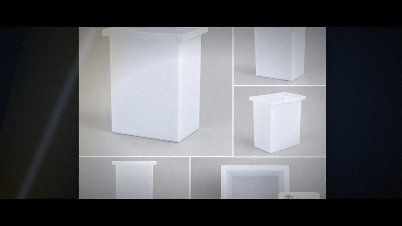 Chem-Tainer 14 Gallon PE Rectangular Open Top Tank video