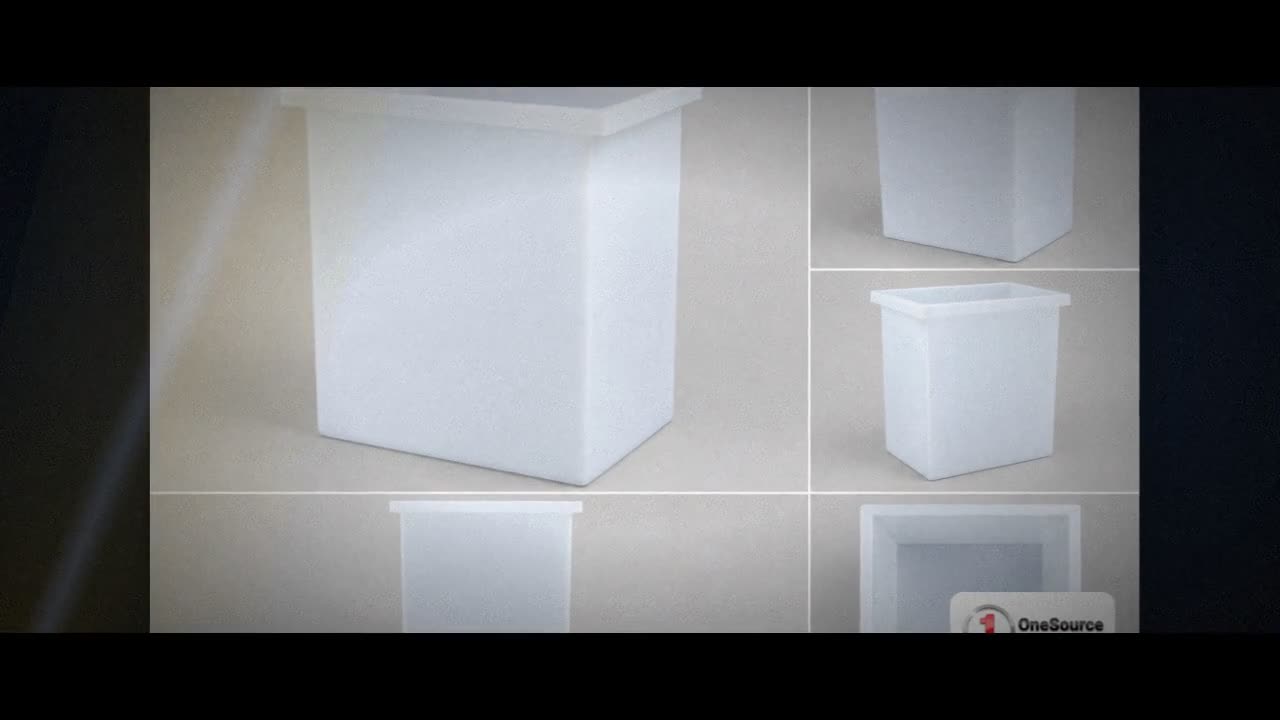 Chem-Tainer 18 Gallon PE Rectangular Open Top Tank video