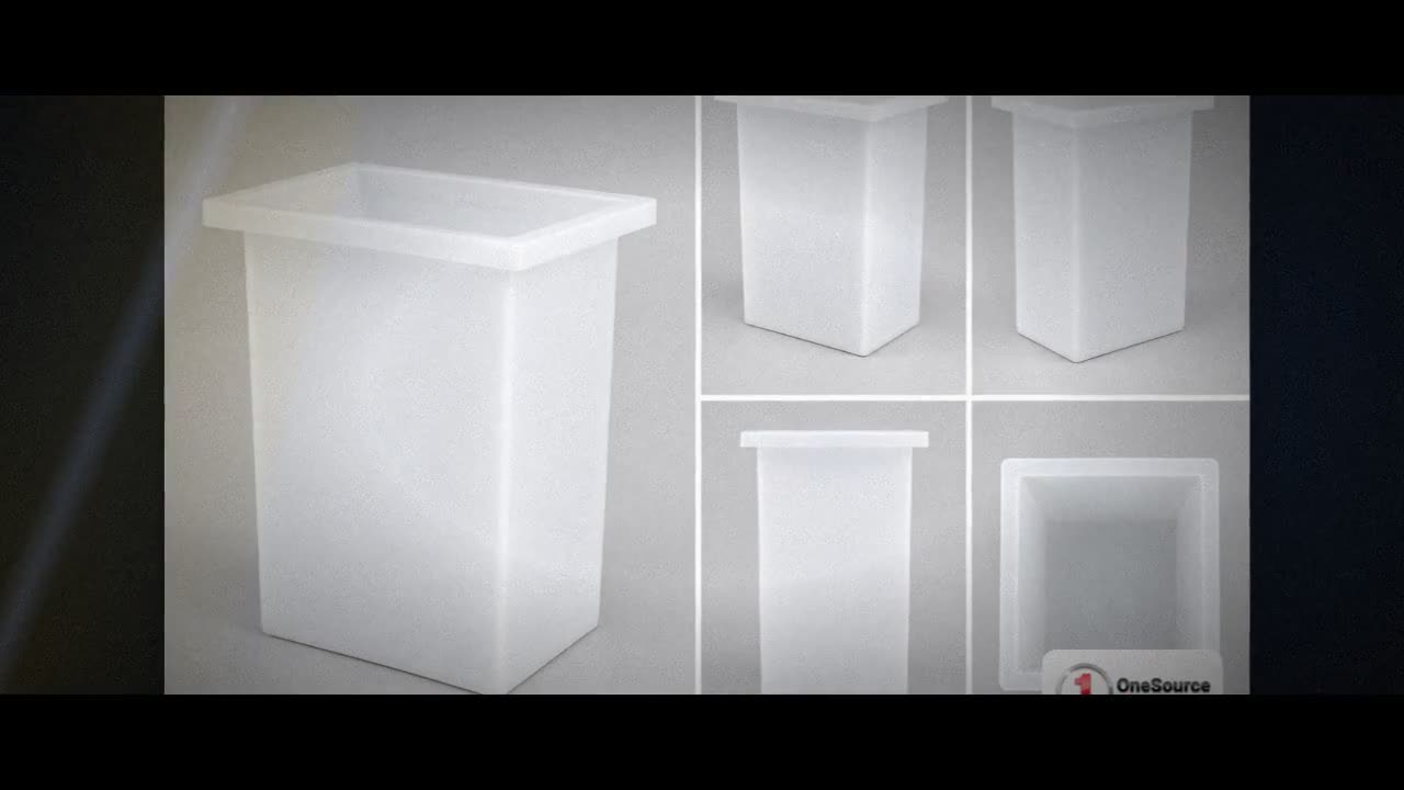 Chem-Tainer 22 Gallon PE Rectangular Open Top Tank video