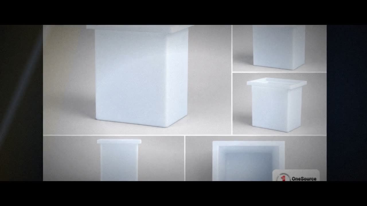 Chem-Tainer 30 Gallon PE Rectangular Open Top Tank video
