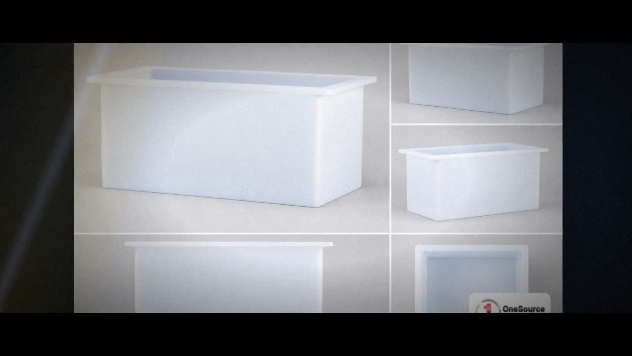 Chem-Tainer 15 Gallon PE Rectangular Open Top Tank video