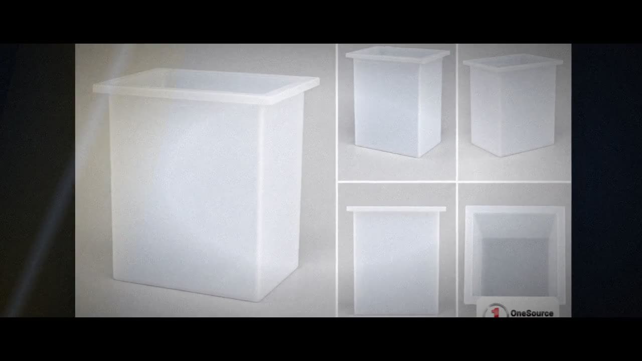 Chem-Tainer 22 Gallon PE Rectangular Open Top Tank video