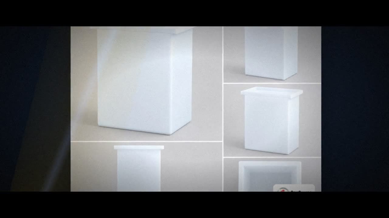 Chem-Tainer 30 Gallon PE Rectangular Open Top Tank video