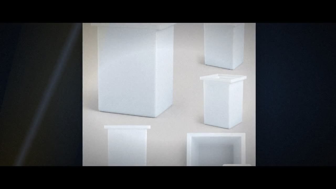 Chem-Tainer 37 Gallon PE Rectangular Open Top Tank video