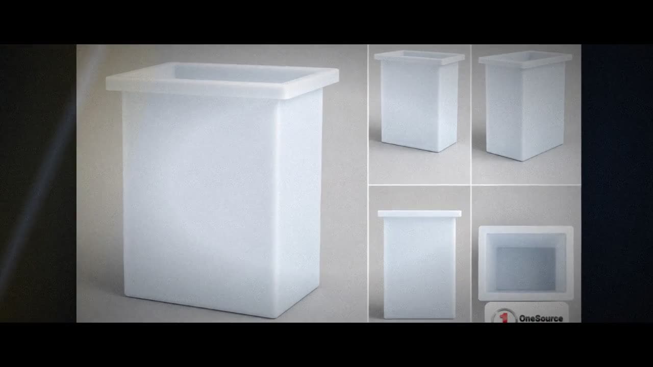 Chem-Tainer 37 Gallon PP Rectangular Open Top Tank video