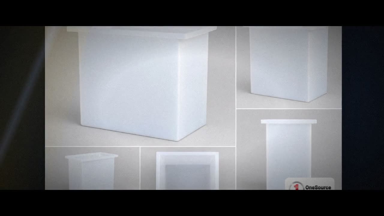 Chem-Tainer 36 Gallon PE Rectangular Open Top Tank video