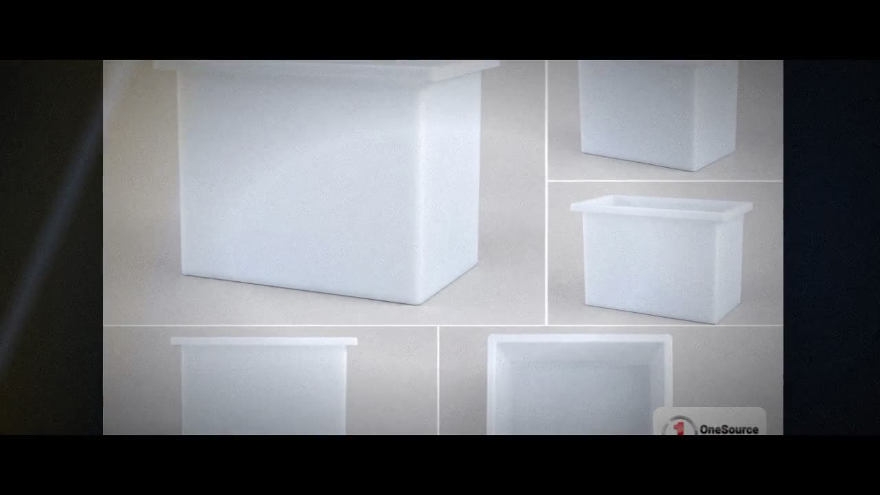 Chem-Tainer 45 Gallon PE Rectangular Open Top Tank video