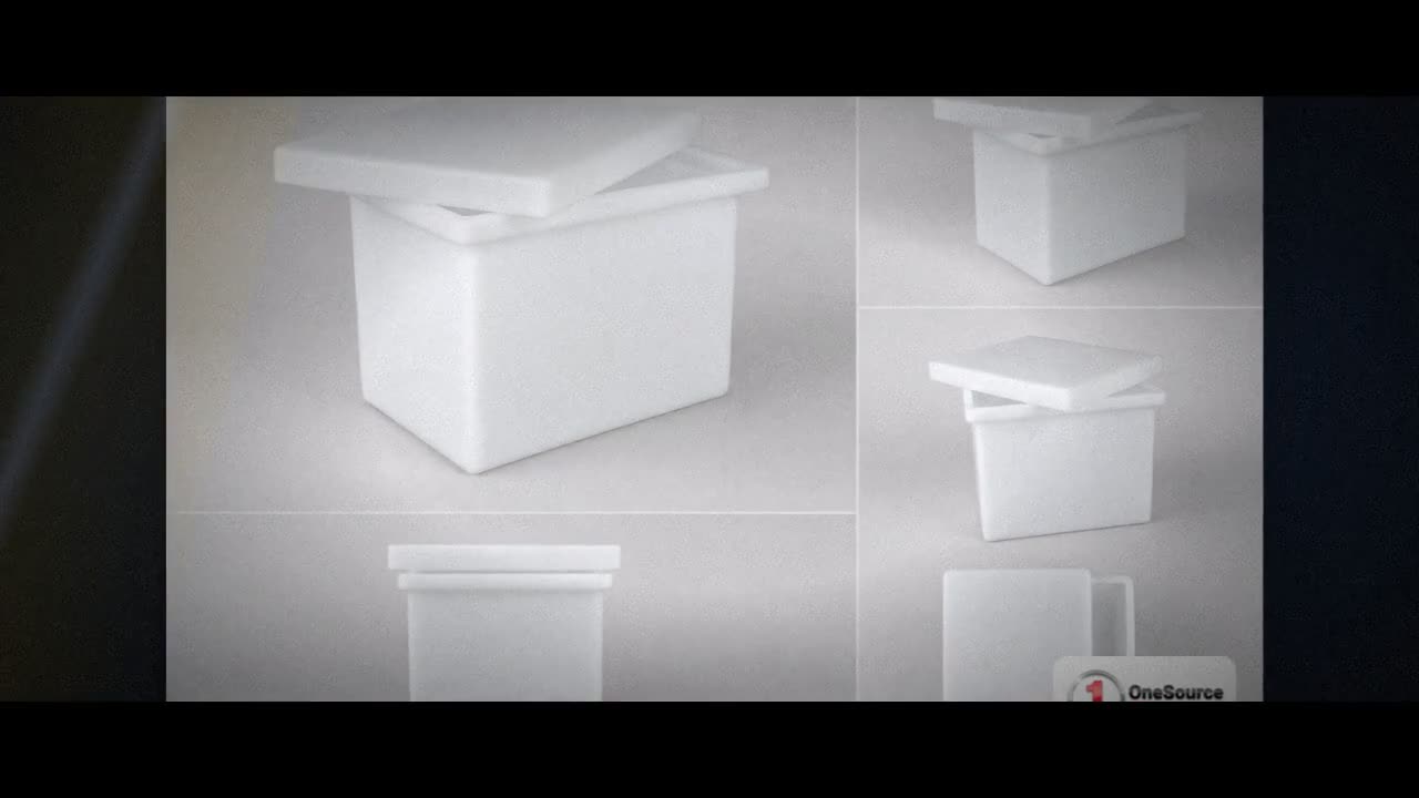 Chem-Tainer 1 Gallon PE Rectangular Open Top Tank video