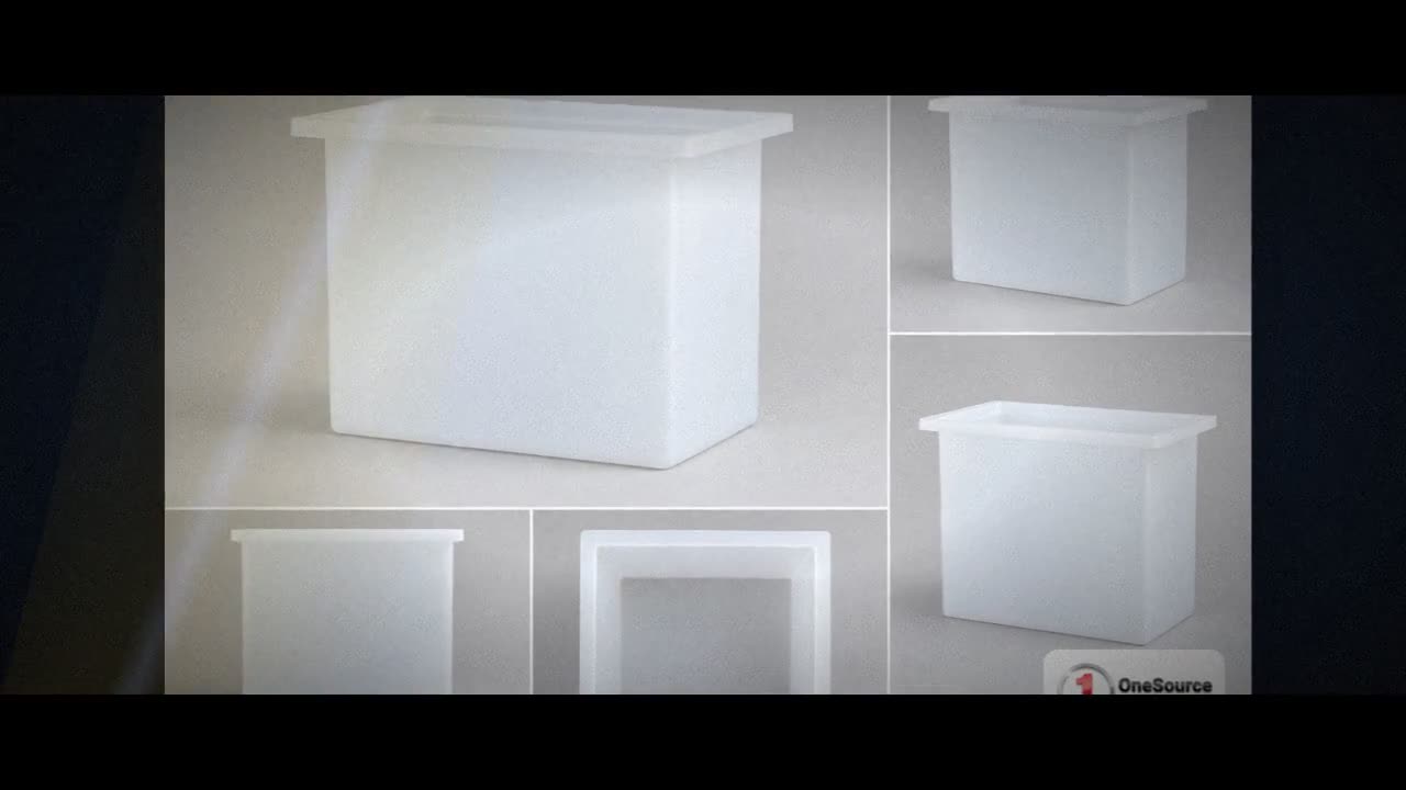 Chem-Tainer 6 Gallon PE Rectangular Open Top Tank video