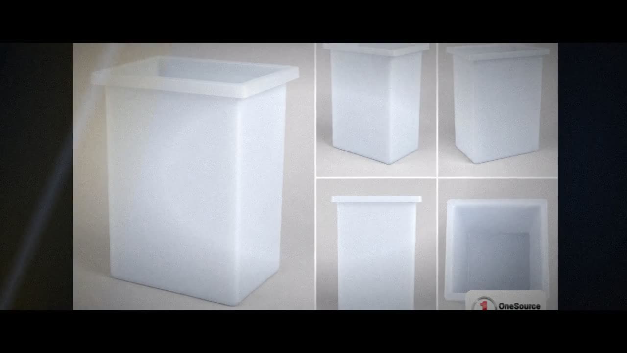 Chem-Tainer 19 Gallon PE Rectangular Open Top Tank video