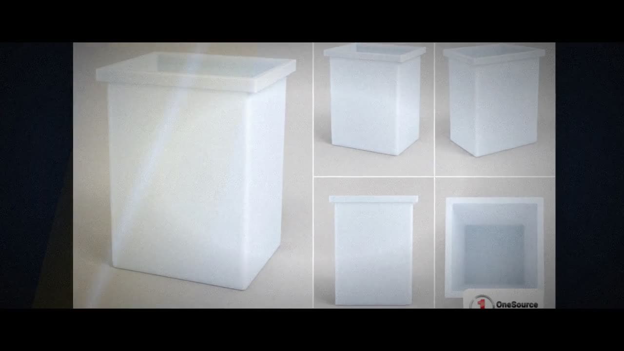 Chem-Tainer 26 Gallon PE Rectangular Open Top Tank video