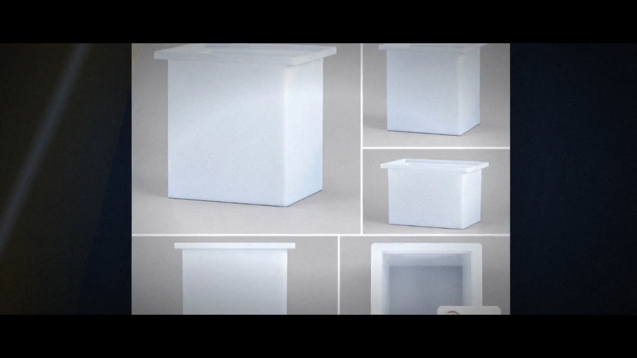 Chem-Tainer 39 Gallon PE Rectangular Open Top Tank video