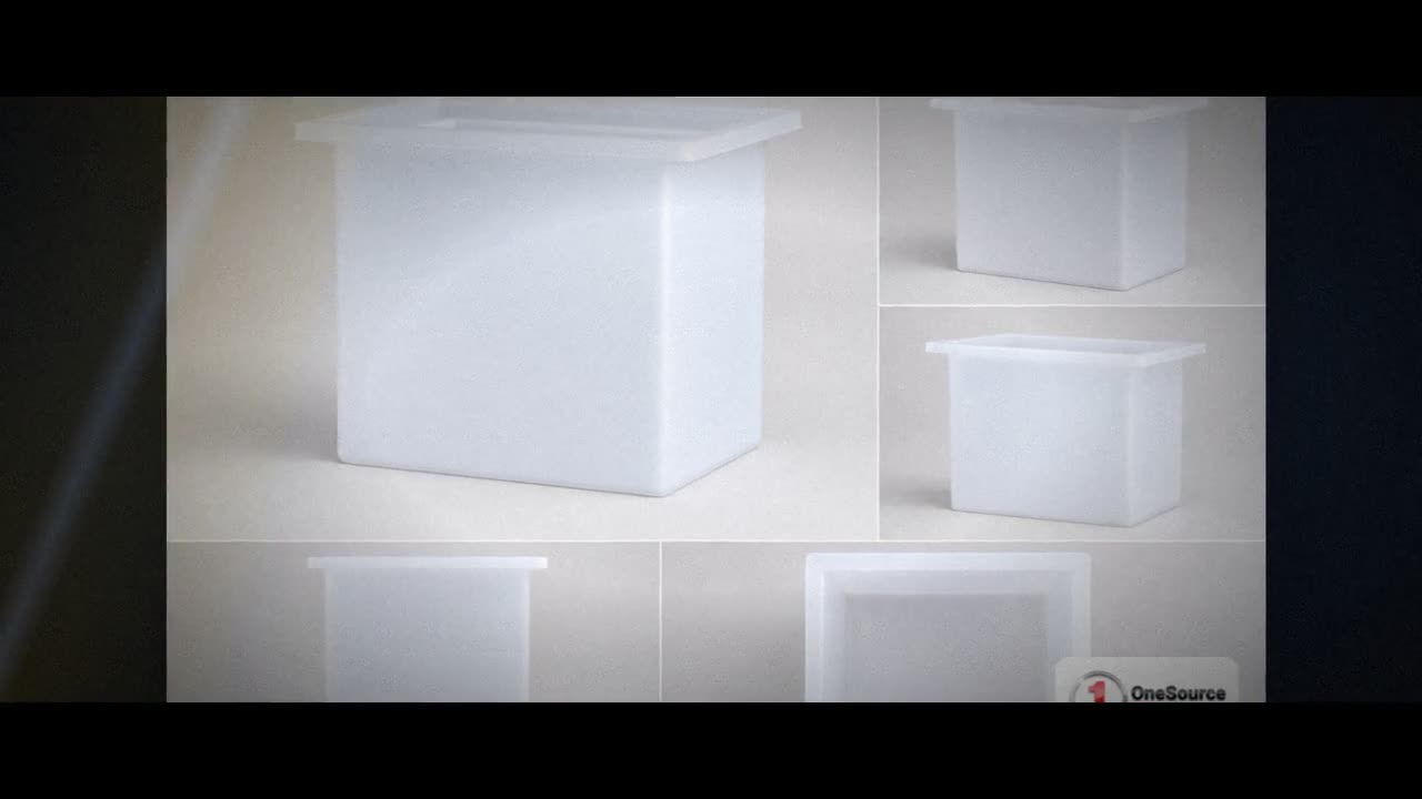 Chem-Tainer 6 Gallon PE Rectangular Open Top Tank video