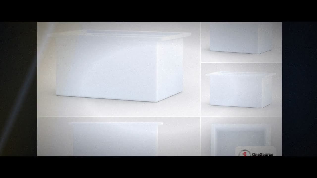 Chem-Tainer 23 Gallon PE Rectangular Open Top Tank video